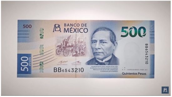 New 500 peso bill