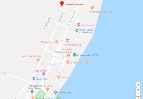 Location of Vacation Rental Puerto Morelos
